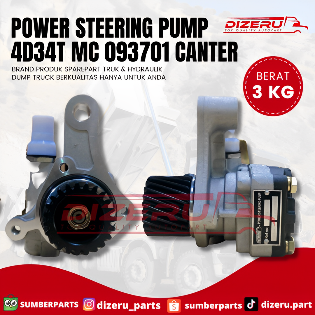 Power Steering Pump 4D34T MC 093701 Canter